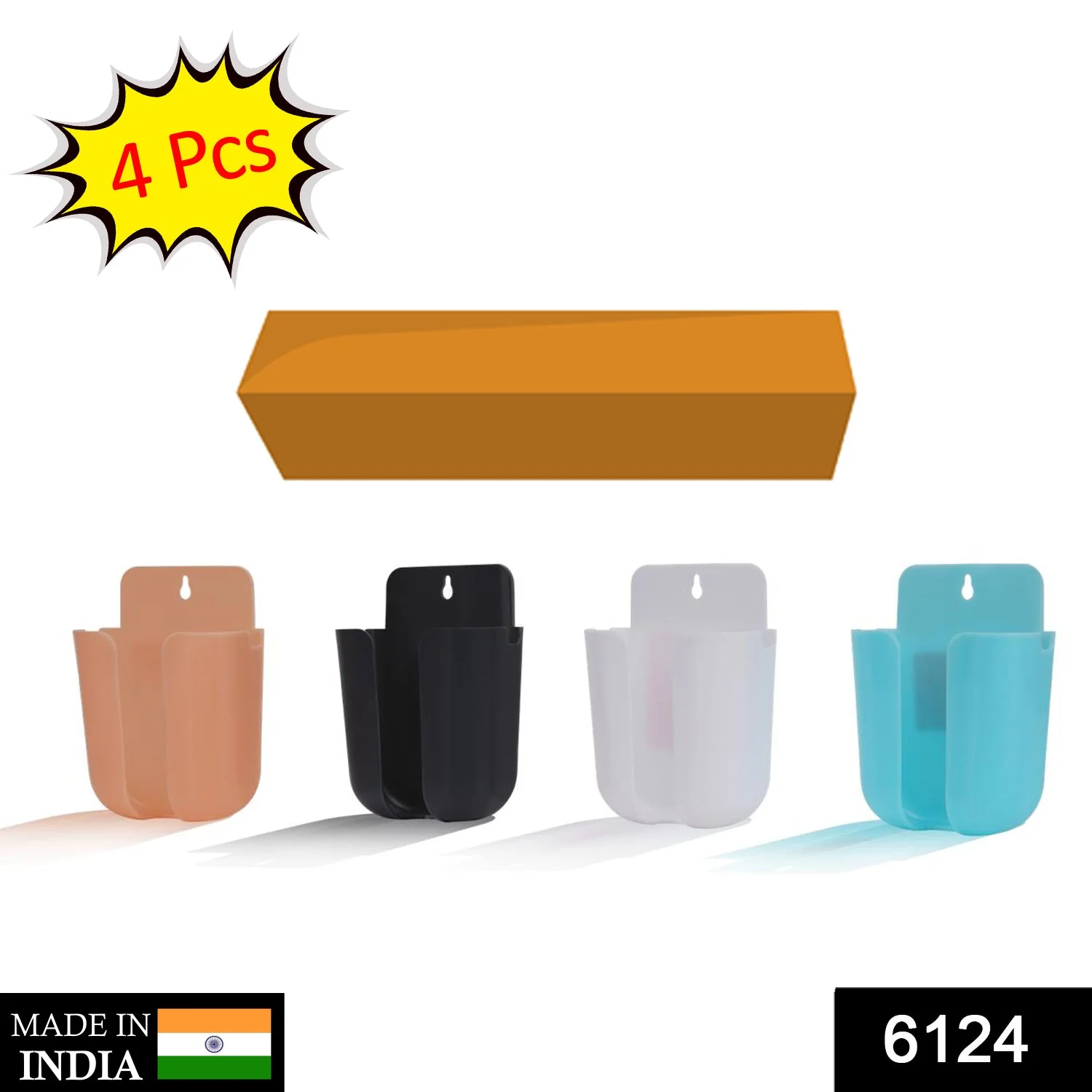 Wall Mounted Storage Box Remote Storage Organizer Case (Multicolour) - Image 2