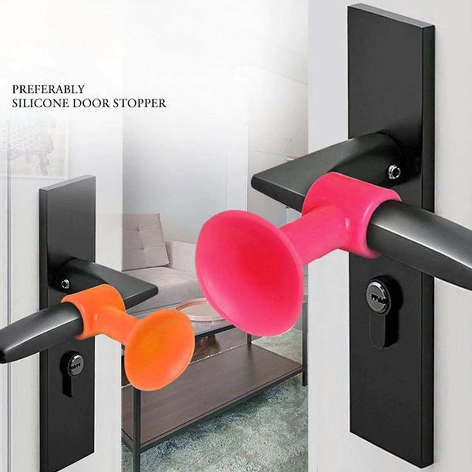 Door Stopper Mini Anti-Collision Silicone Door Handle Crash Pad (Pack of 100Pc) - Image 14