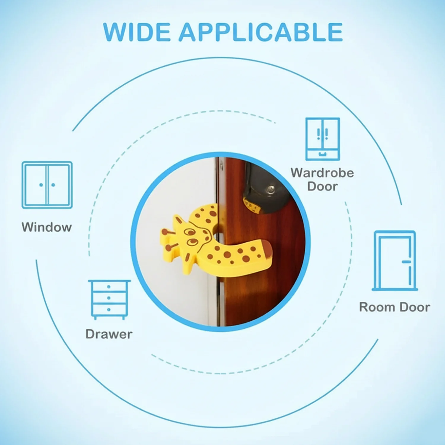 1 Pc Mix Door Stopper used in all kinds of household - Image 7