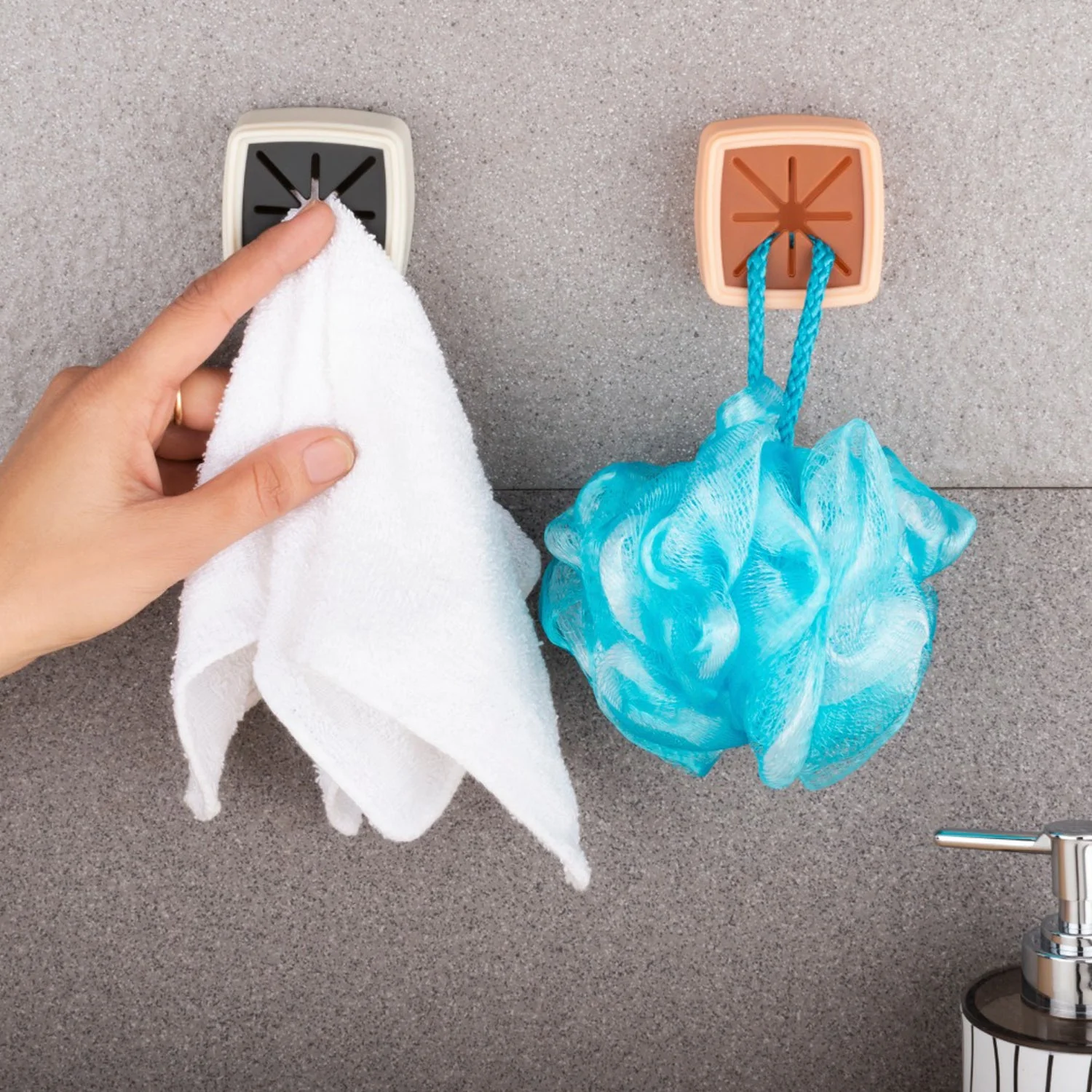 4 Pc Towel Holder – Easy Wall Mount for Bathroom & Kitchen Towel Hanging. - Image 8