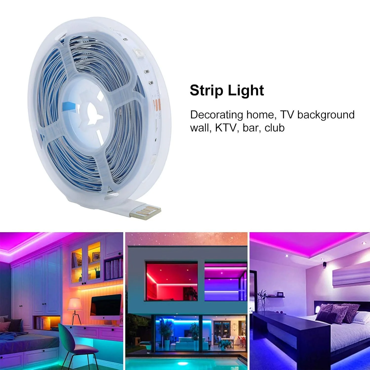 Multi Coloured 10M RGB LED Strip Lights (1 Pc) - Image 4