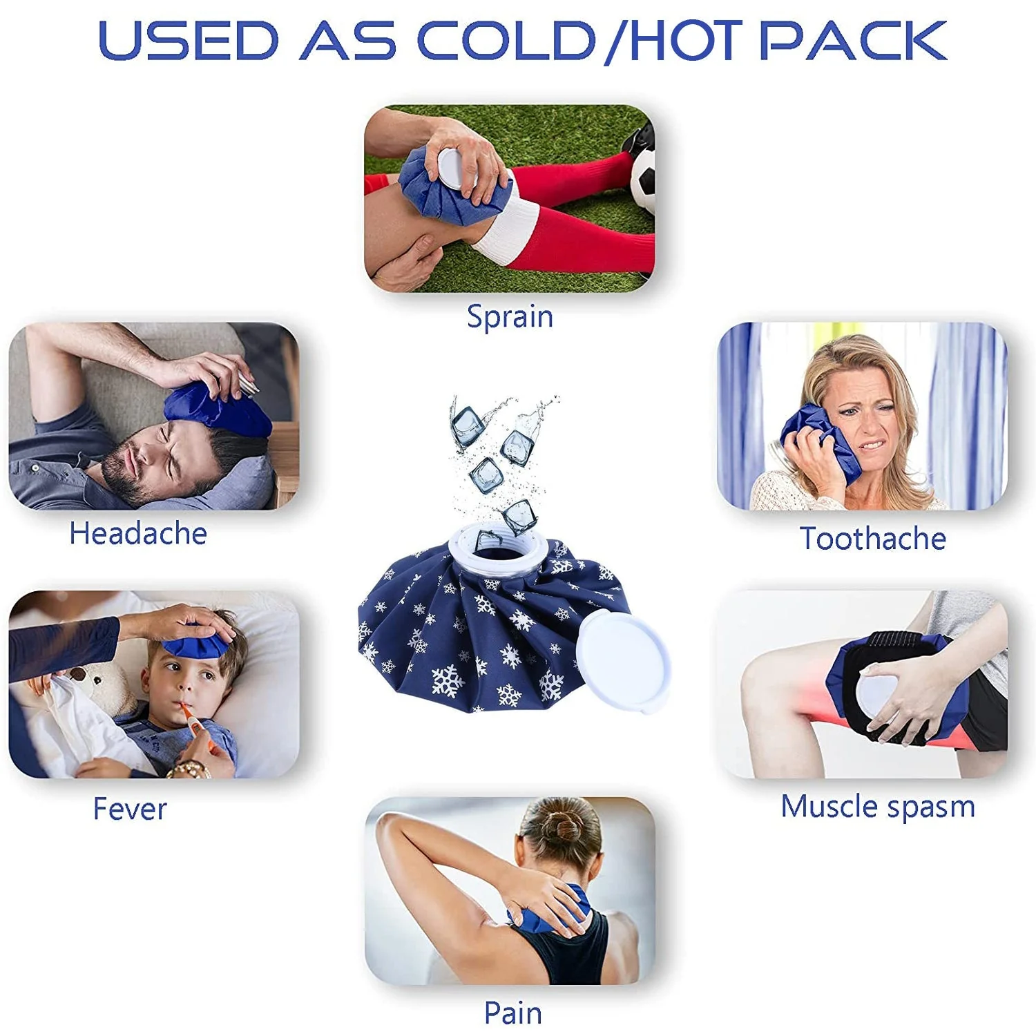 Pain Reliever Ice Bag Used To Overcome Joints Pain In Body. - Image 9