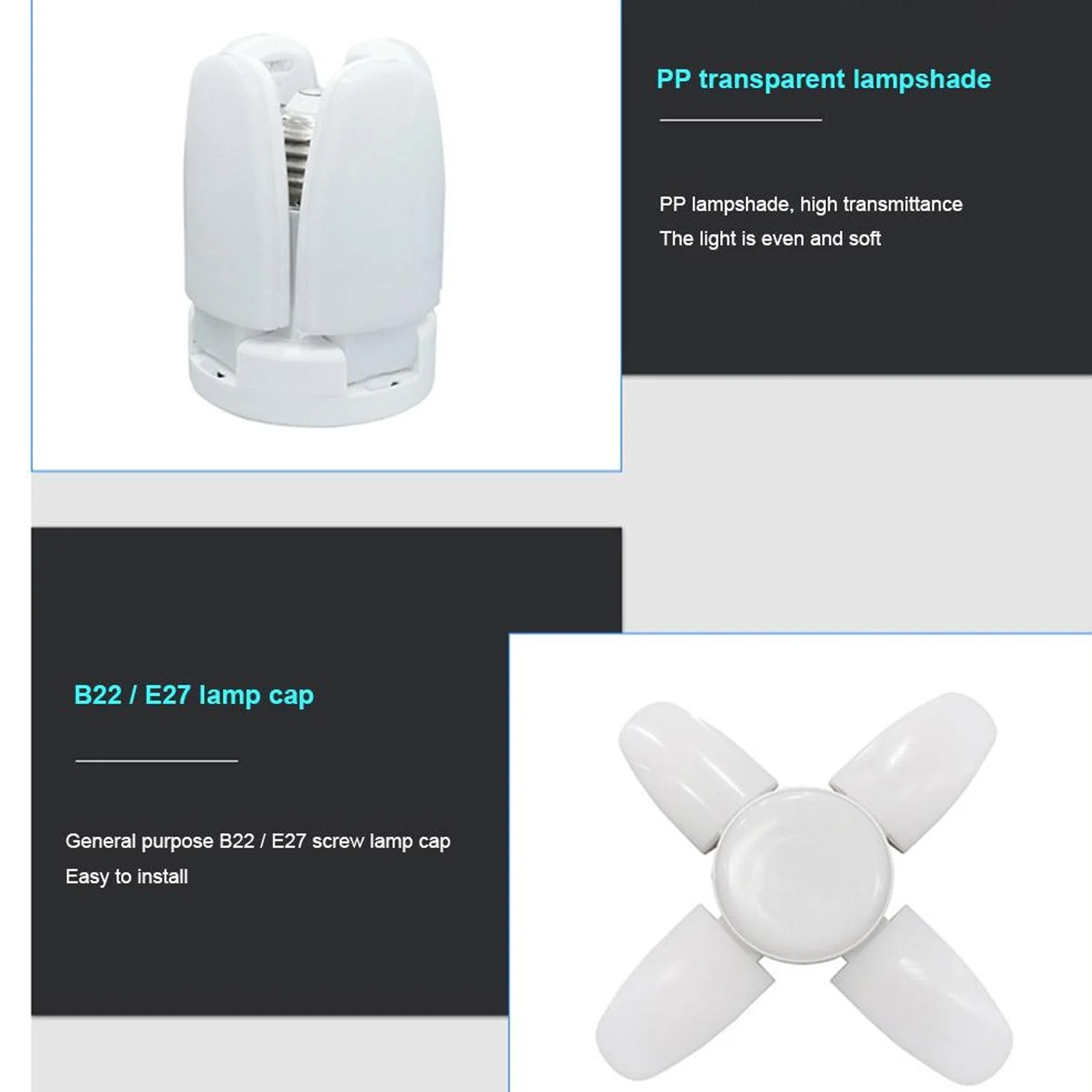 Foldable LED Fan Blade Bulb 28V (1 Pc) - Image 11
