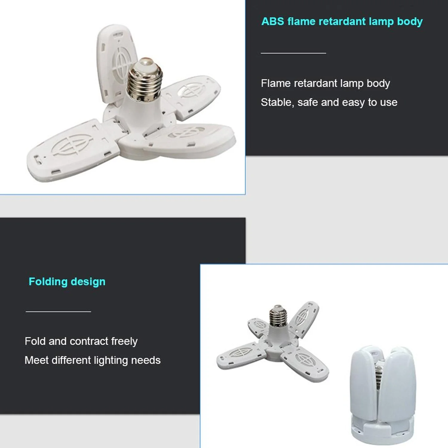 Foldable LED Fan Blade Bulb 28V (1 Pc) - Image 6