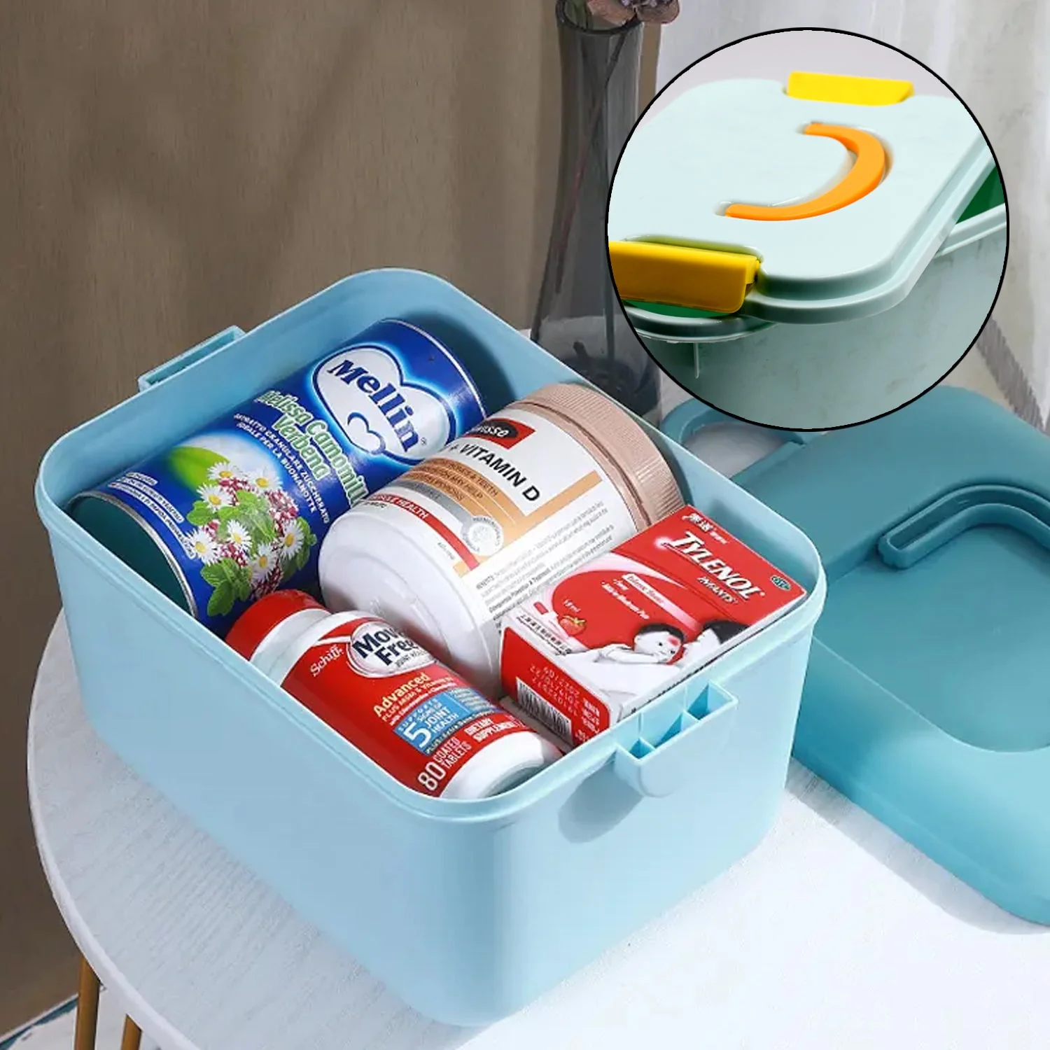 Large Family Medicine Storage Box – First Aid Kit with Full Set - Image 3