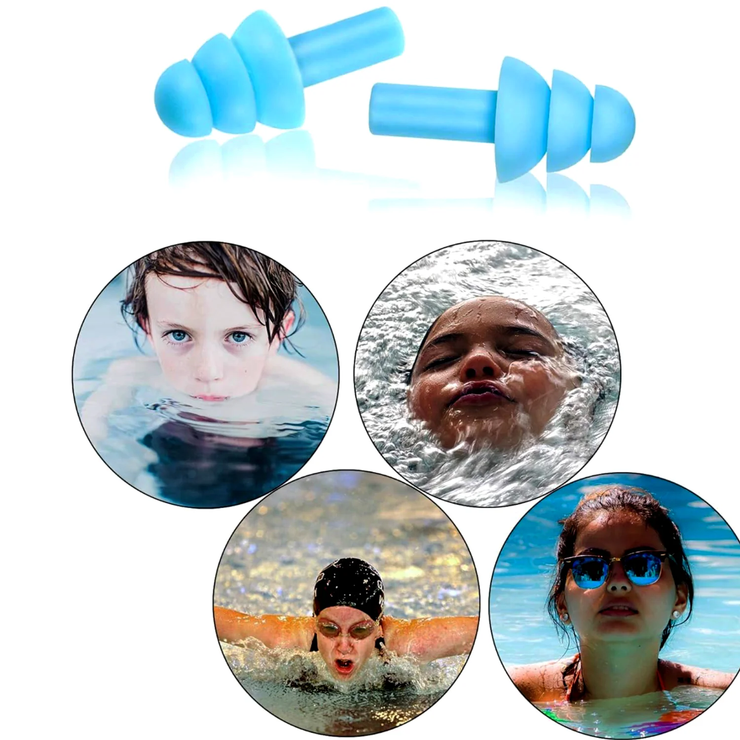 Safety Ultra Soft Foam Ear Plugs Reusable for Sleeping Travel  2 Pc - Image 6