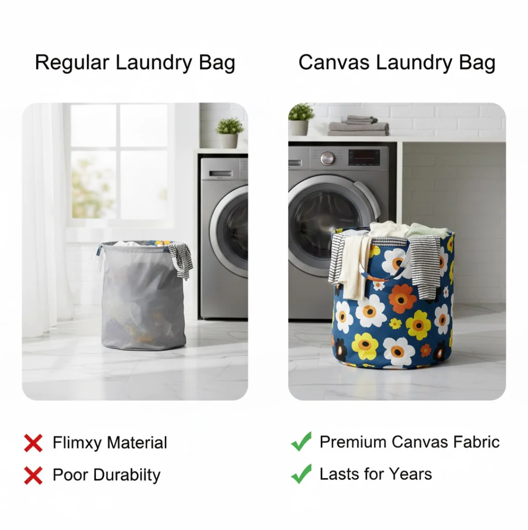 Canvas Laundry Bag, Toy Storage, Laundry Storage - Image 5