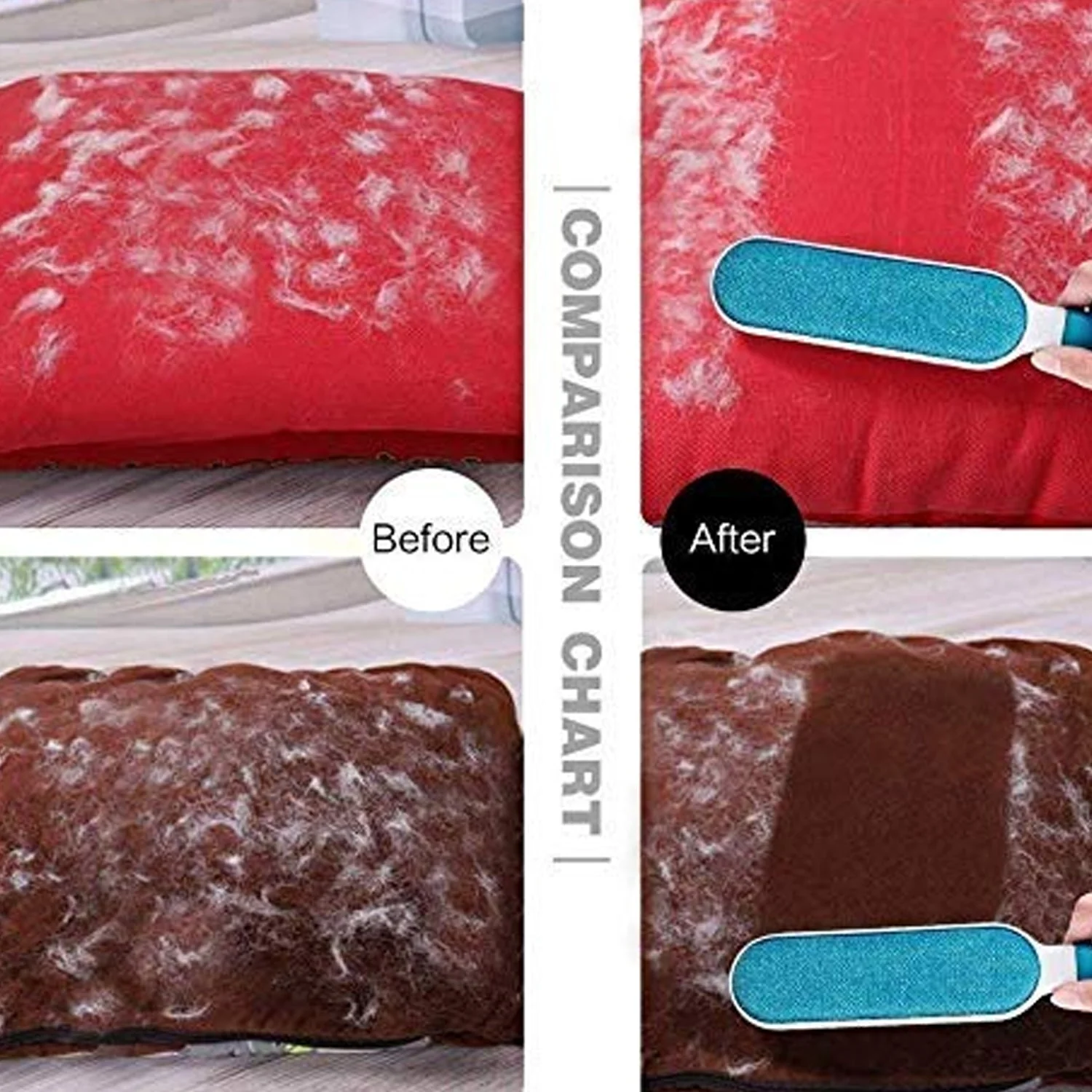 PET HAIR REMOVER MULTI-PURPOSE DOUBLE SIDED SELF-CLEANING AND REUSABLE PET FUR REMOVER - Image 6