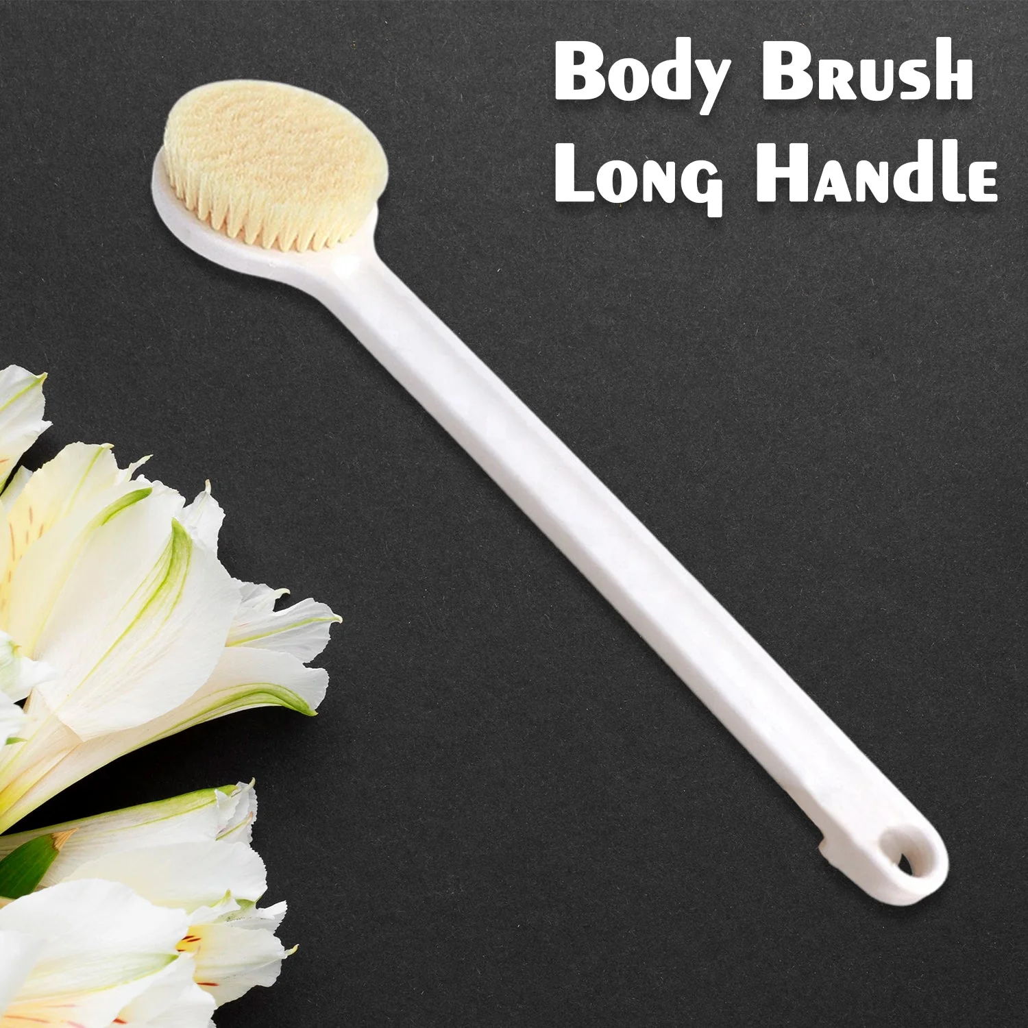 Body Brush Long Handle Dry Brush Soft Bristle Bath Brush Back Scrub Exfoliating - Image 6