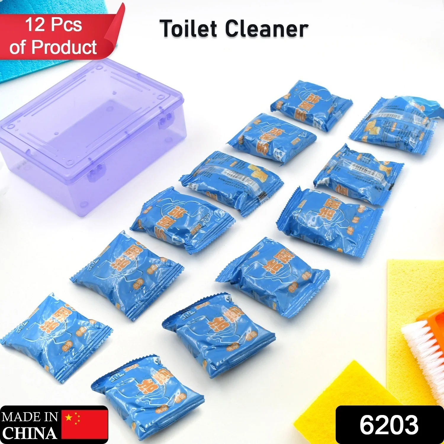 Blue Bubble Toilet Cleaning Tablets – Powerful Decontamination (12 Pc) - Image 2