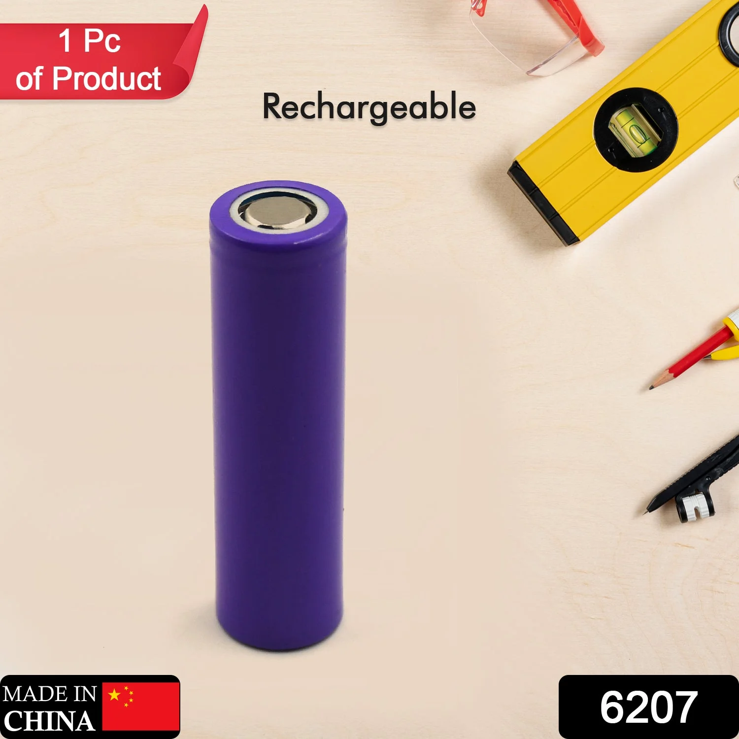 3.7V 1200mAh Rechargeable Battery – High-Capacity Lithium Cell (1 Pc) - Image 2