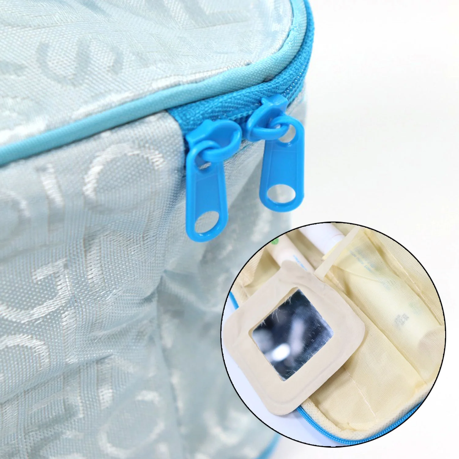 PORTABLE MAKEUP BAG WIDELY USED BY WOMEN’S FOR STORING THEIR MAKEUP EQUIPMENT’S AND ALL WHILE TRAVELLING AND MOVING. - Image 8