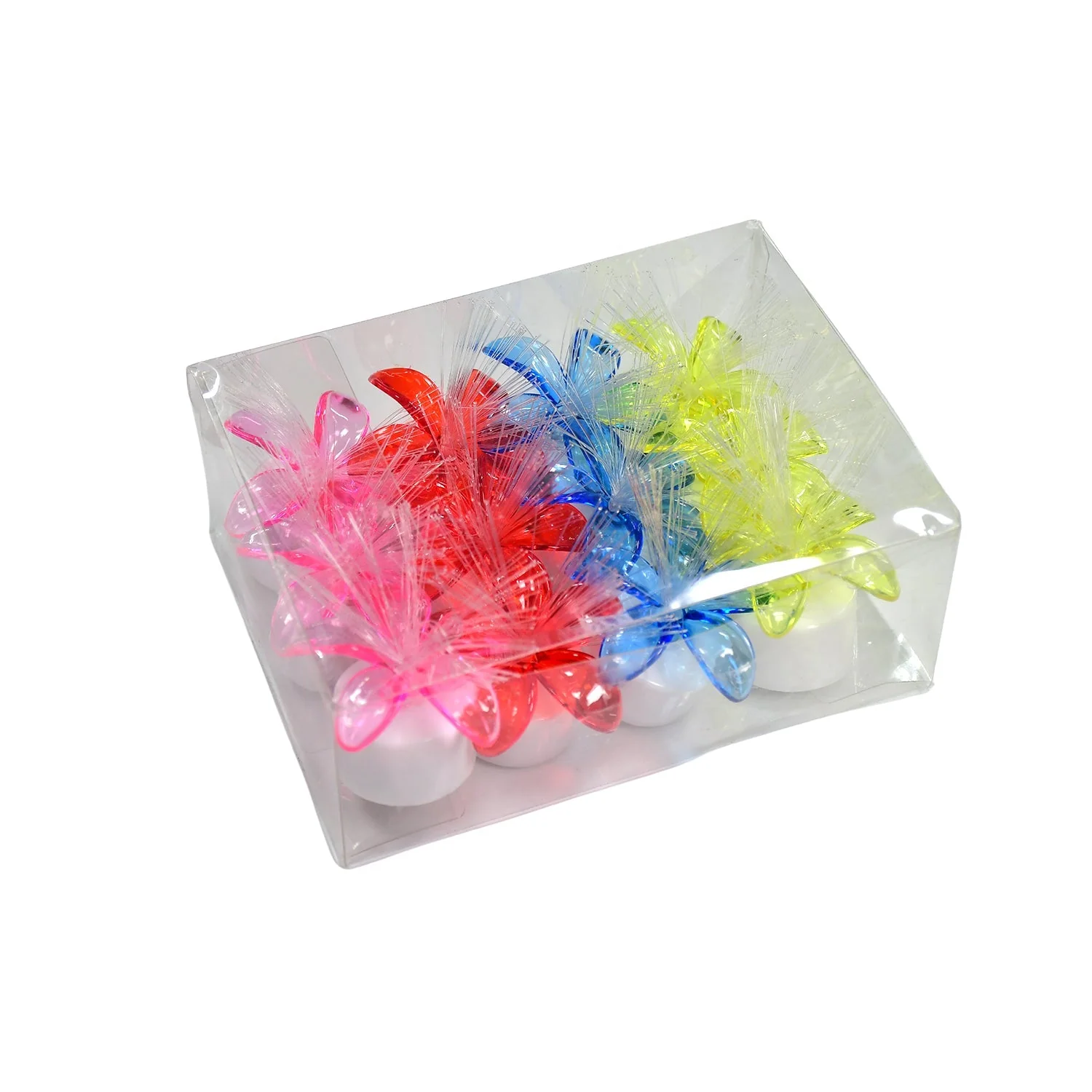 Pack of 12 Mini Fiber Optic LED Table Centerpieces for Diwali - Image 12