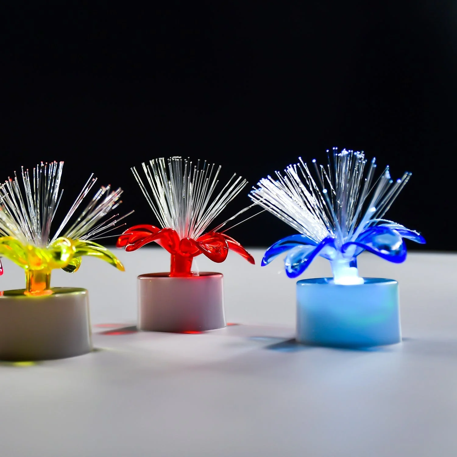 Pack of 12 Mini Fiber Optic LED Table Centerpieces for Diwali - Image 16