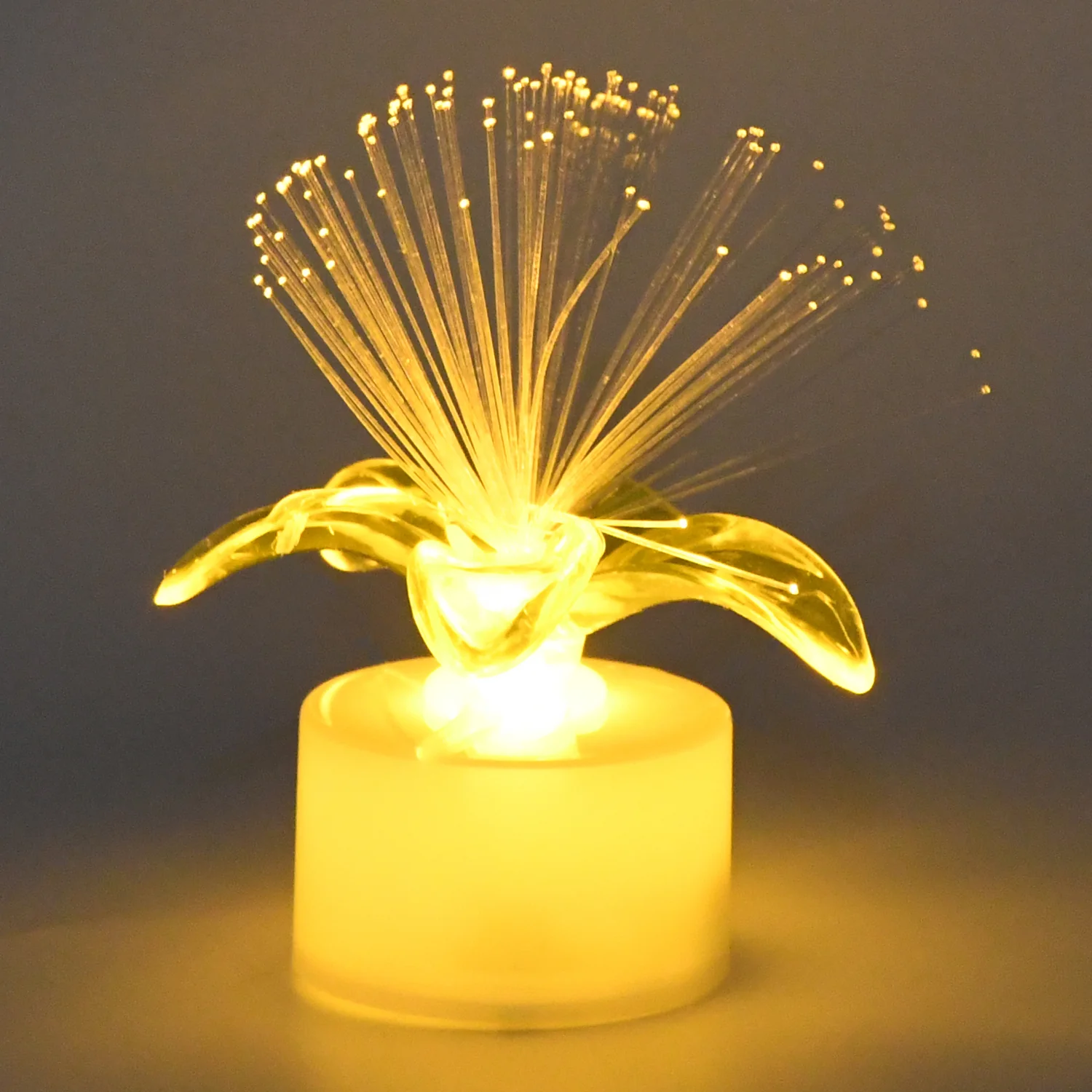 Pack of 12 Mini Fiber Optic LED Table Centerpieces for Diwali - Image 3
