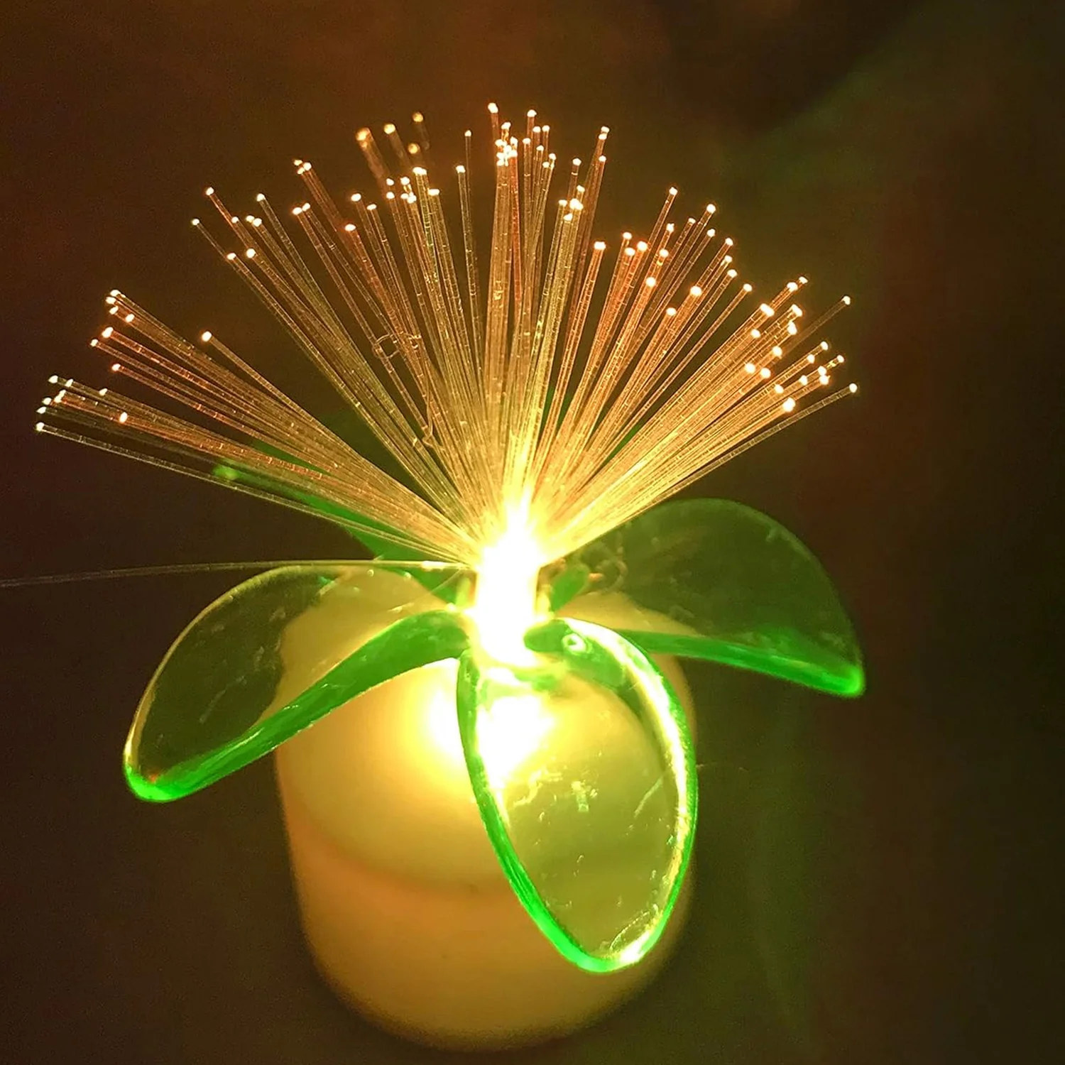 Pack of 12 Mini Fiber Optic LED Table Centerpieces for Diwali - Image 6