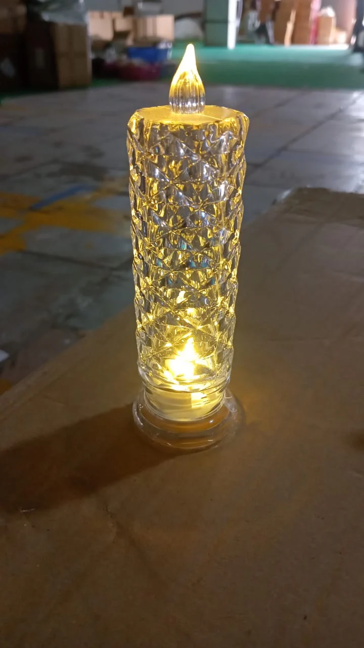 Rose Candles for Home Decoration, Crystal Candle Lights, Diwali - Image 7