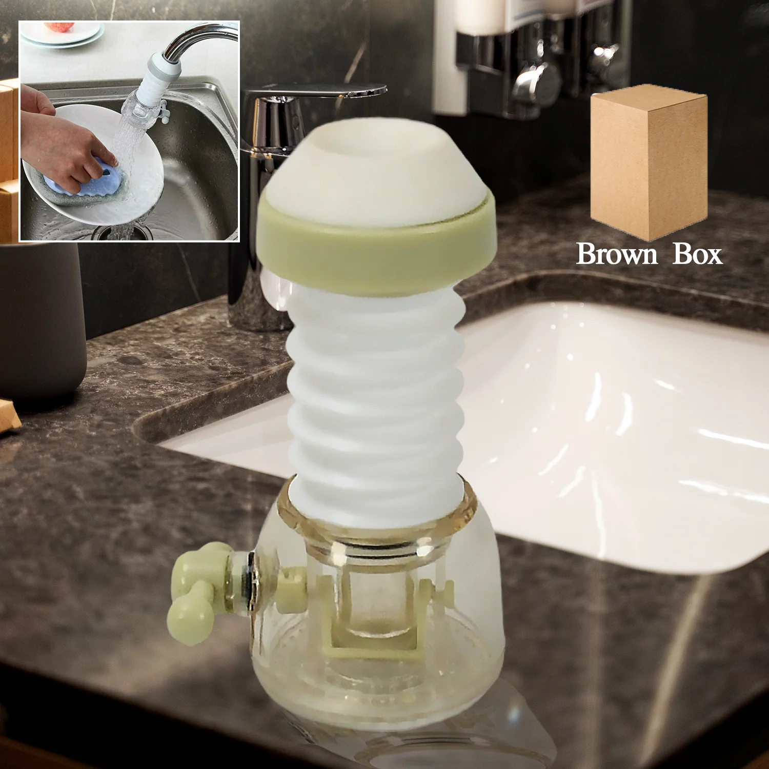 Adjustable 360° Rotating Water Faucet Extender Nozzle Saver Device - Image 2