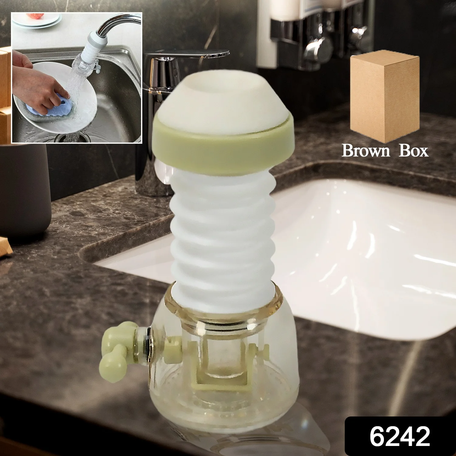 Adjustable 360° Rotating Water Faucet Extender Nozzle Saver Device - Image 3