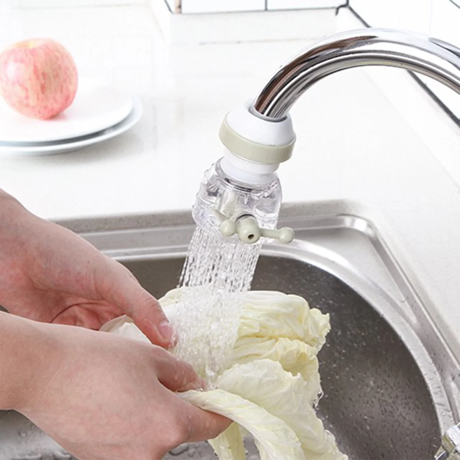 Adjustable 360° Rotating Water Faucet Extender Nozzle Saver Device - Image 4