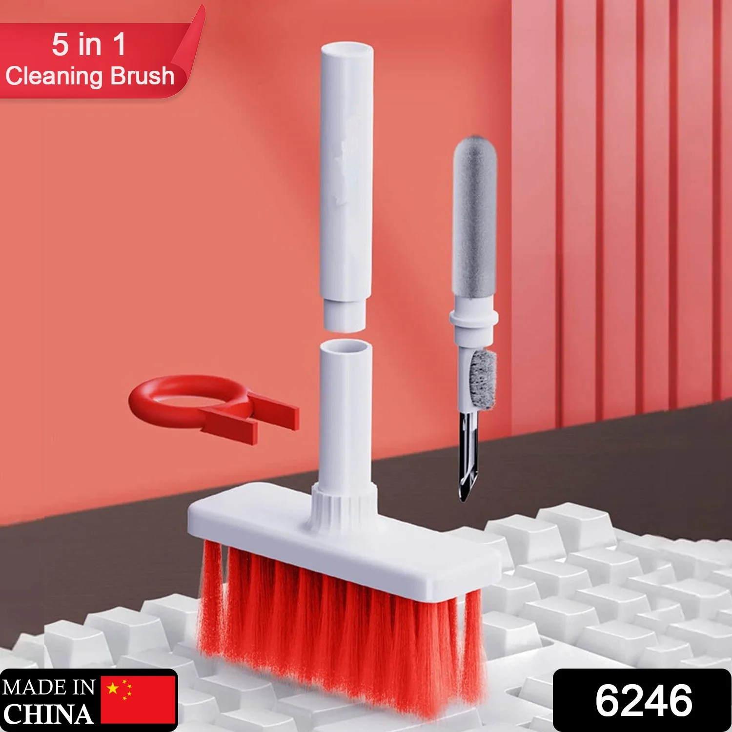 5in1 Multi-Function Soft Dust Clean Brush for Computer with Corner Gap - Image 2