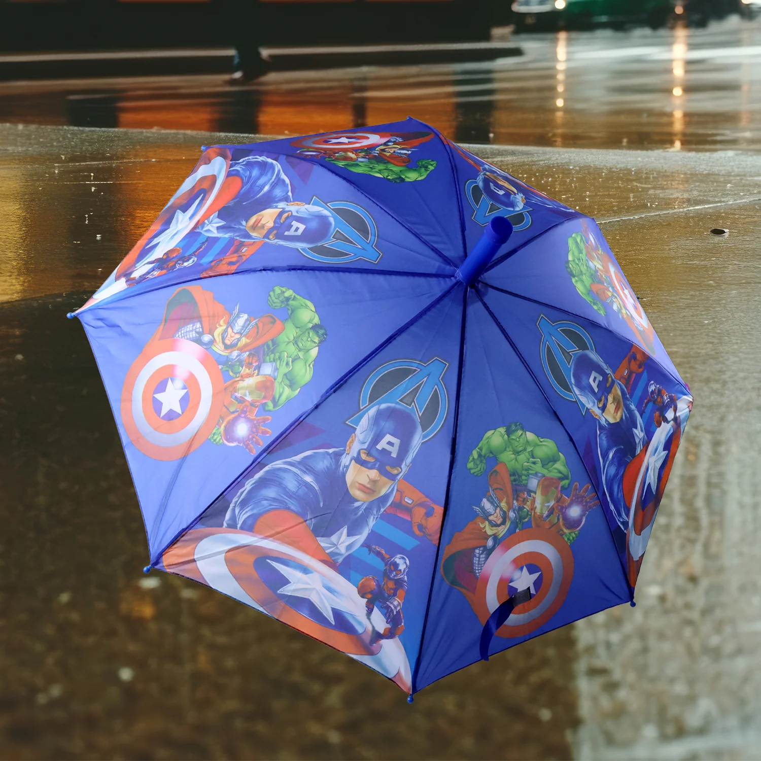 Umbrella With Handle and Lightweight Safety Round plastic cap - Image 4