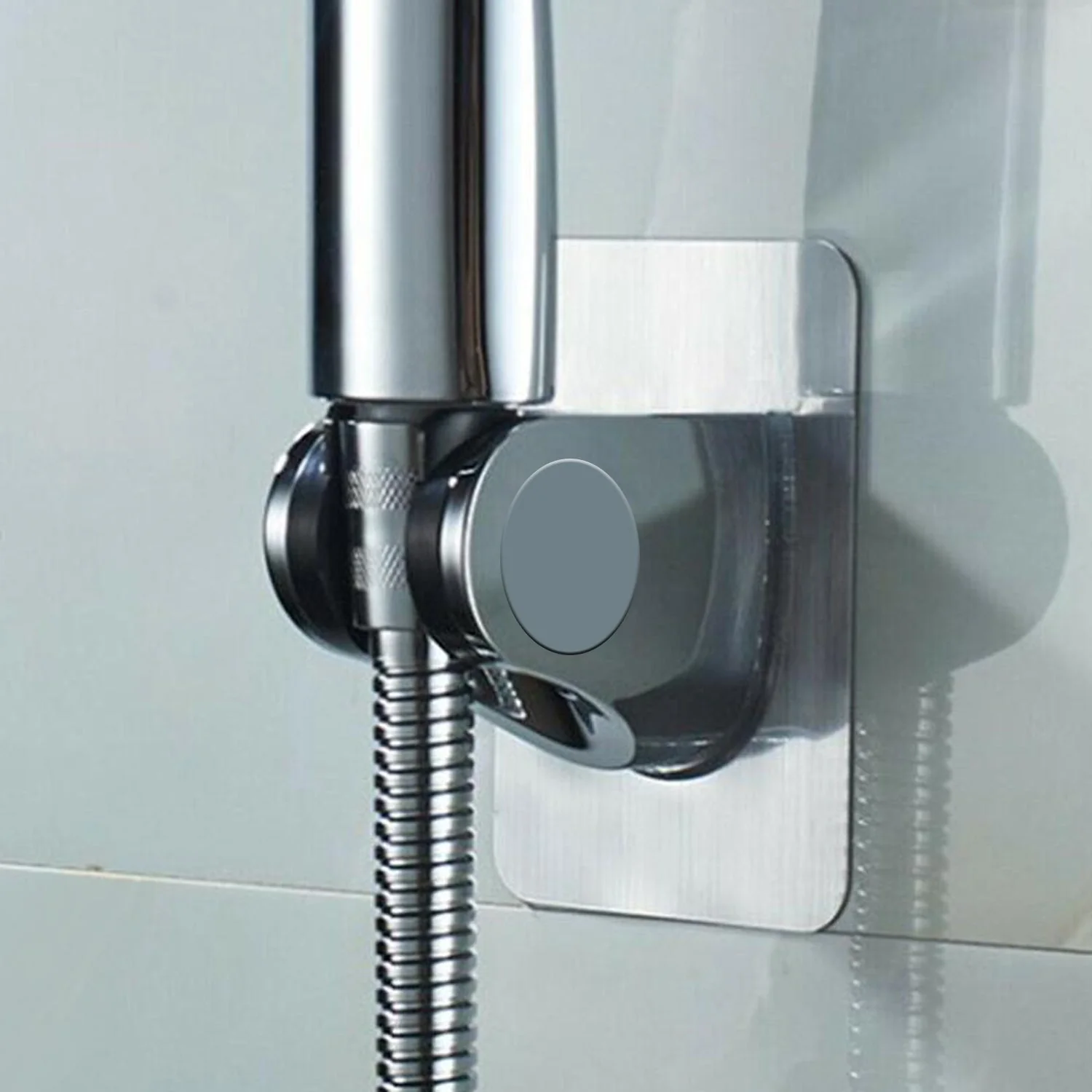 Shower Head Holder, Adhesive Handheld Shower Holder, with adhesive sticker to hold - Image 3
