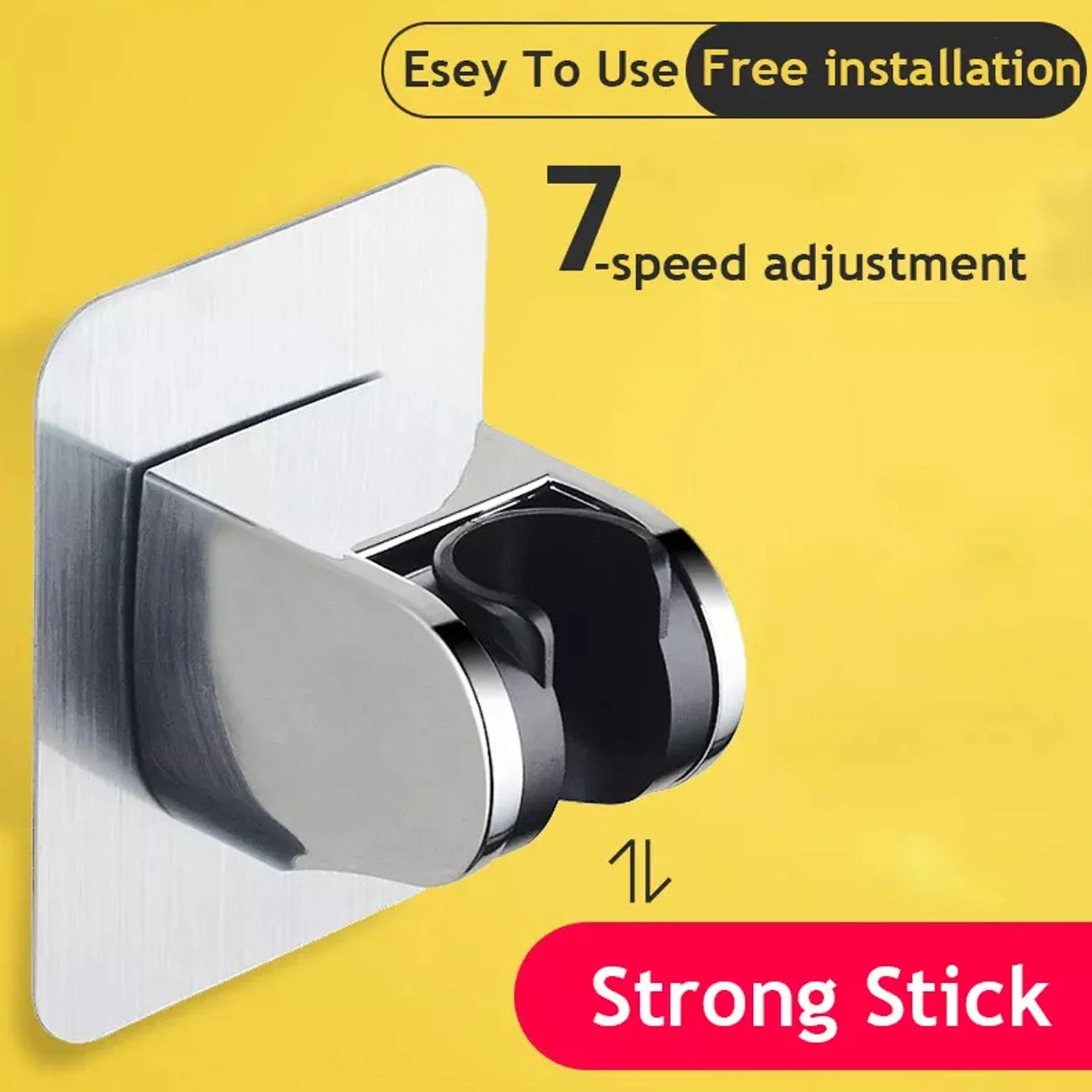 Shower Head Holder, Adhesive Handheld Shower Holder, with adhesive sticker to hold - Image 9