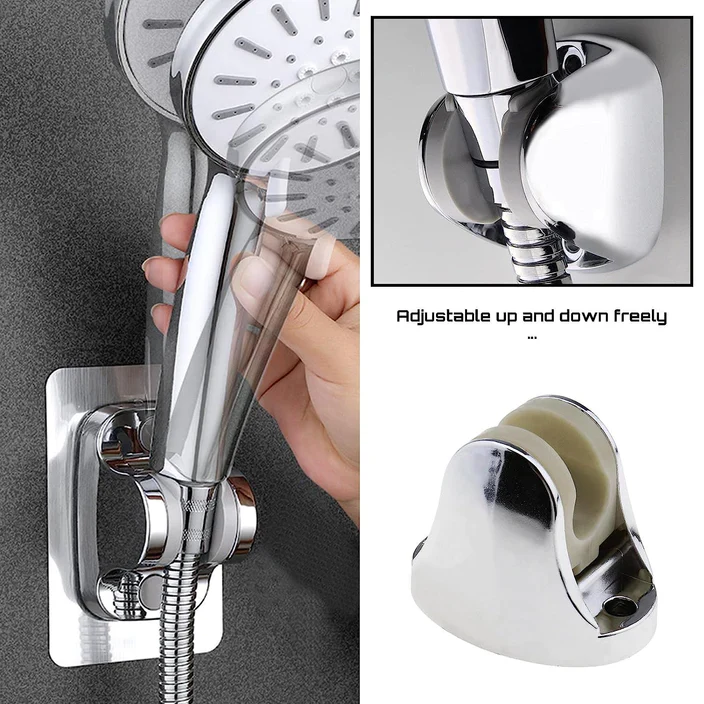 ADJUSTABLE HAND SHOWER HOLDER FIXING SCREWS ADJUSTABLE BRACKET FOR BATHROOM (Loose) - Image 6