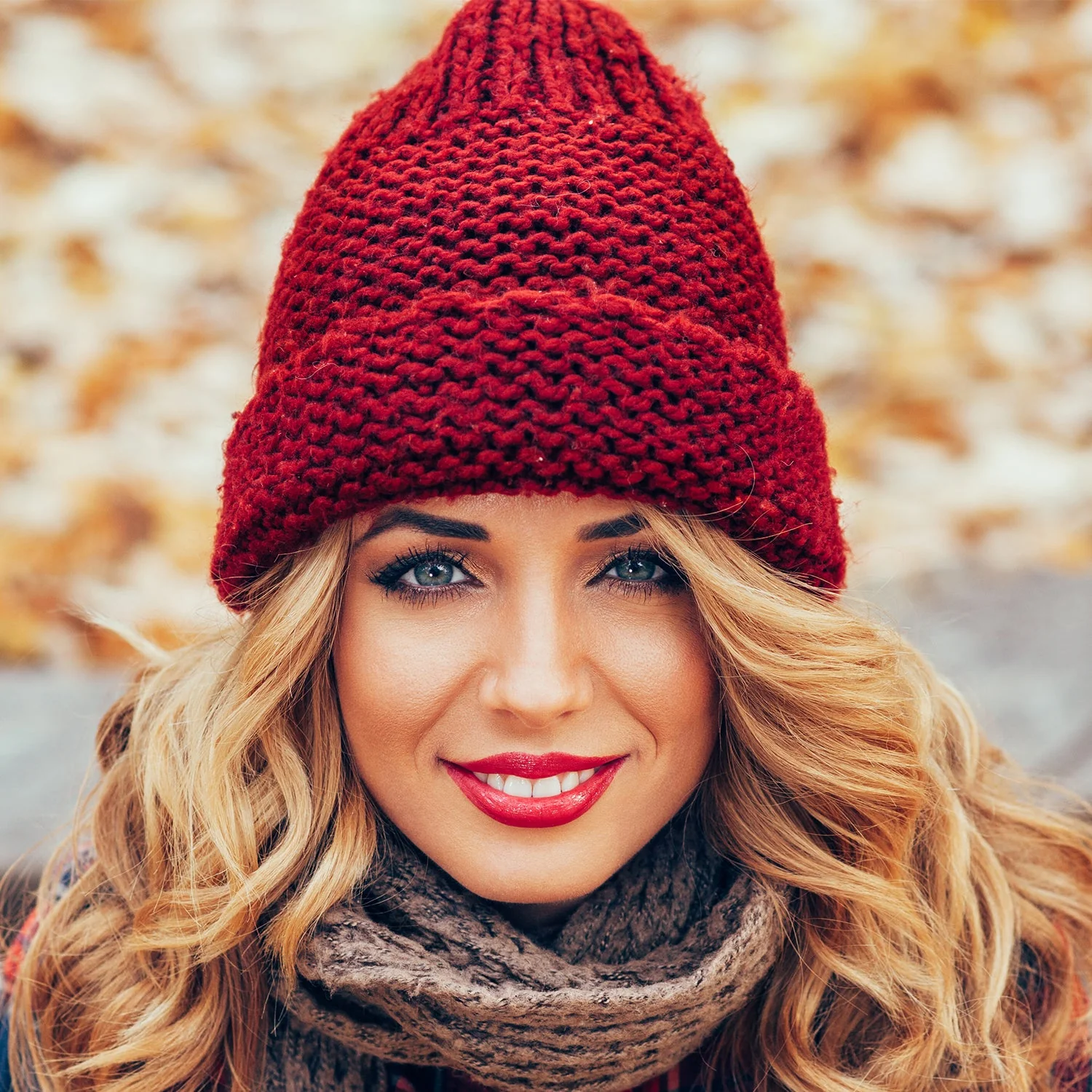 Mix Design Winter cap for Women Warm Thick Cotton Lining Skull Cap - Image 6