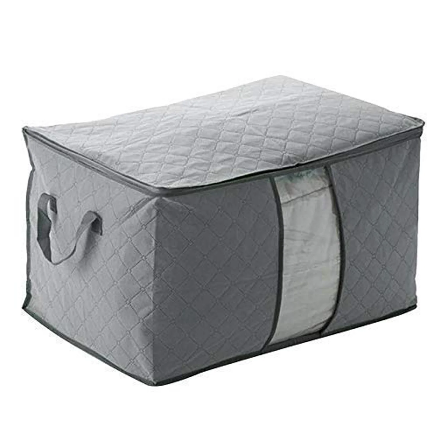 Premium Quilted Foldable Storage Bag with Transparent Window - Image 5