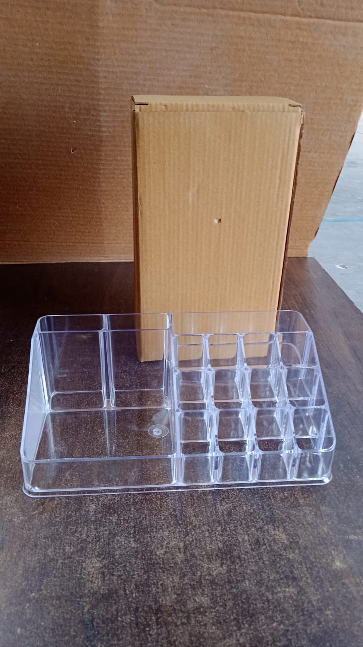 16 Compartment Cosmetic Makeup Jewellery Lipstick Storage Organiser Box - Image 8