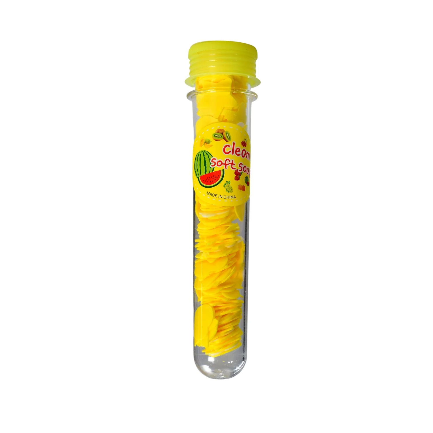 Portable Hand Washing Bath Flower Shape Paper Soap Strips In Test Tube Bottle - Image 4