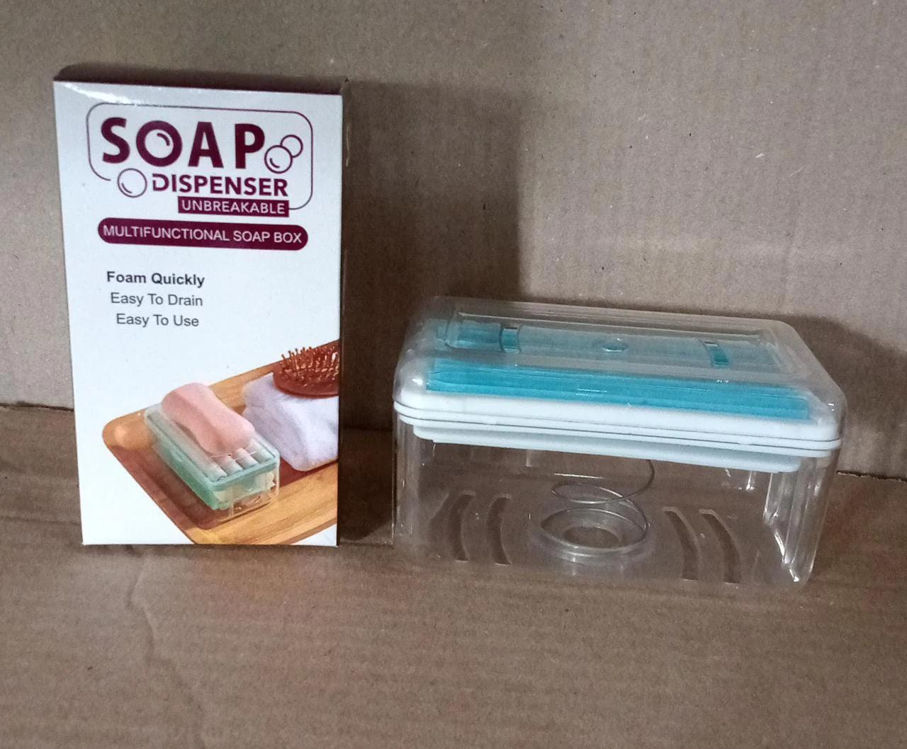 2-in-1 Portable Soap Dish & Dispenser – Multifunctional Soap Holder  (1 Pc) - Image 10