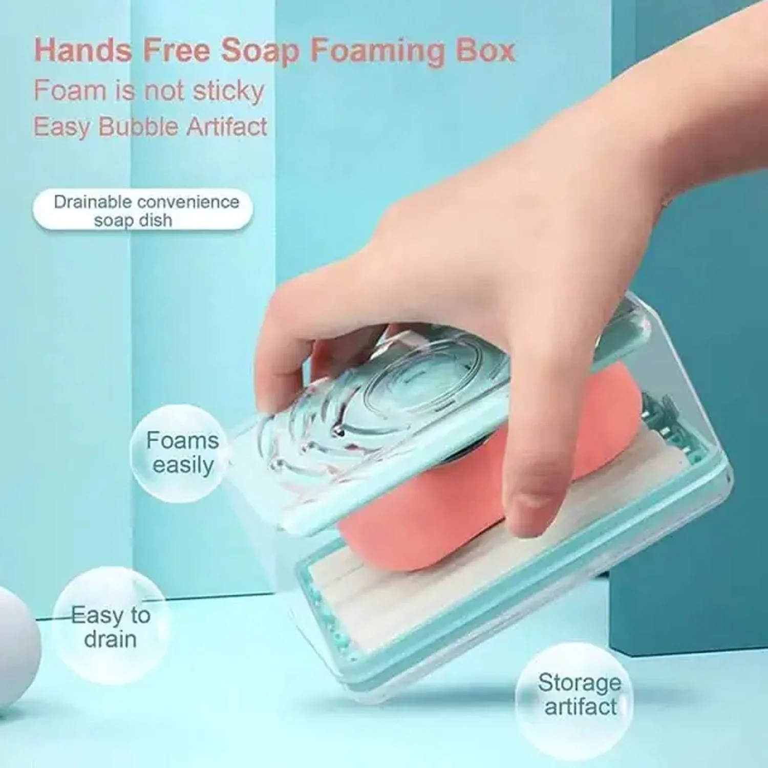 2-in-1 Portable Soap Dish & Dispenser – Multifunctional Soap Holder  (1 Pc) - Image 3