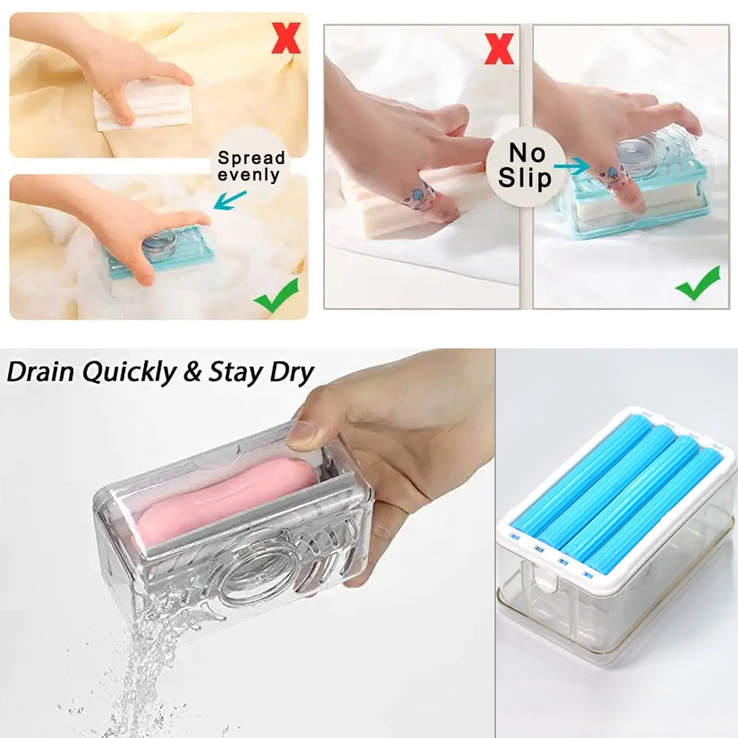 2-in-1 Portable Soap Dish & Dispenser – Multifunctional Soap Holder  (1 Pc) - Image 9