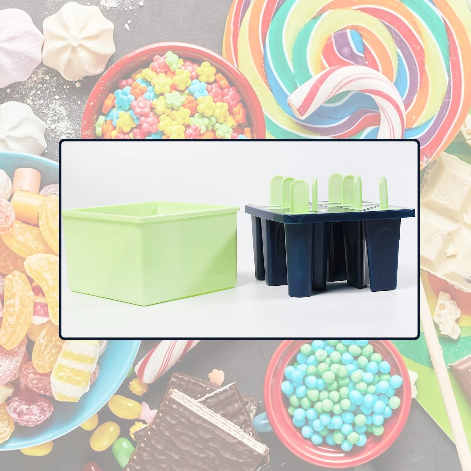 Plastic Kulfi Mold, Kulfi Molds 8 pcs Tray Ice Cream Mold Reusable - Image 7
