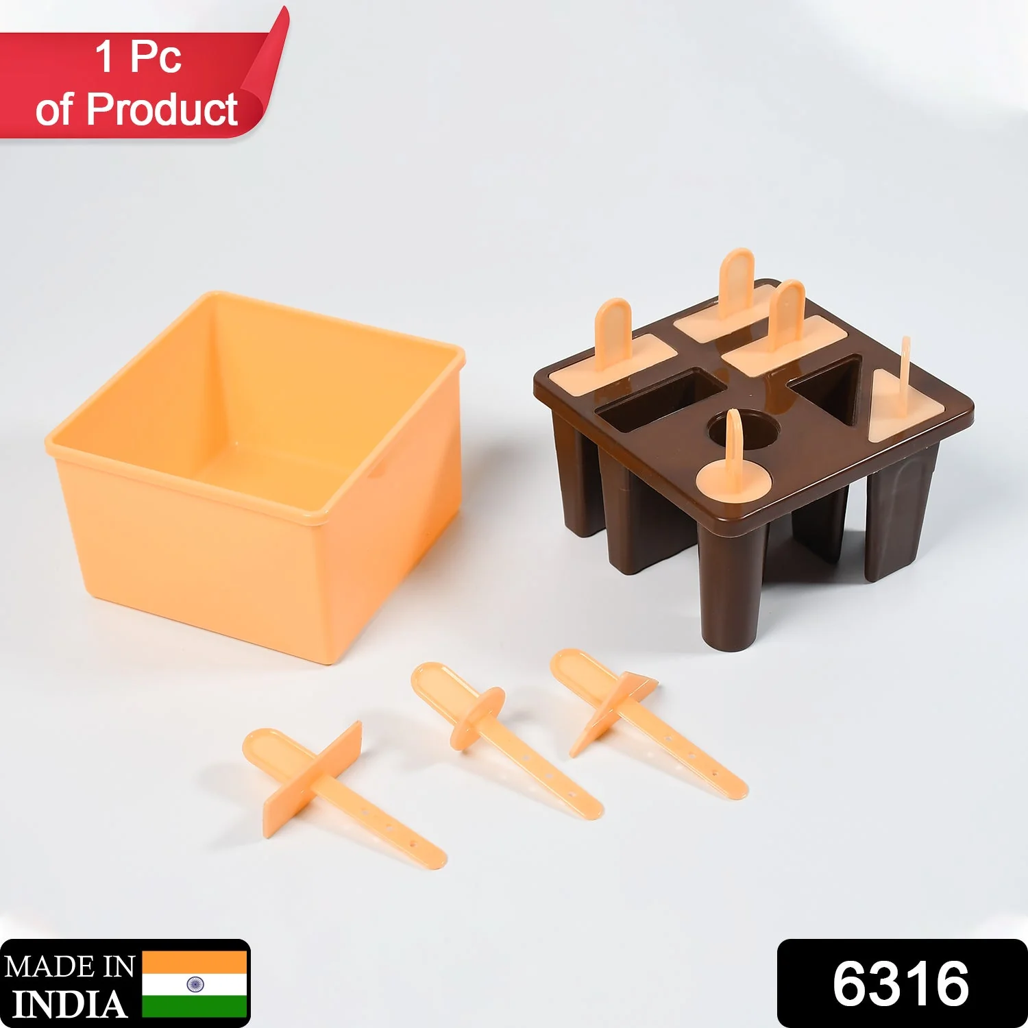 Plastic Kulfi Mold, Kulfi Molds 8 pcs Tray Ice Cream Mold - Image 2