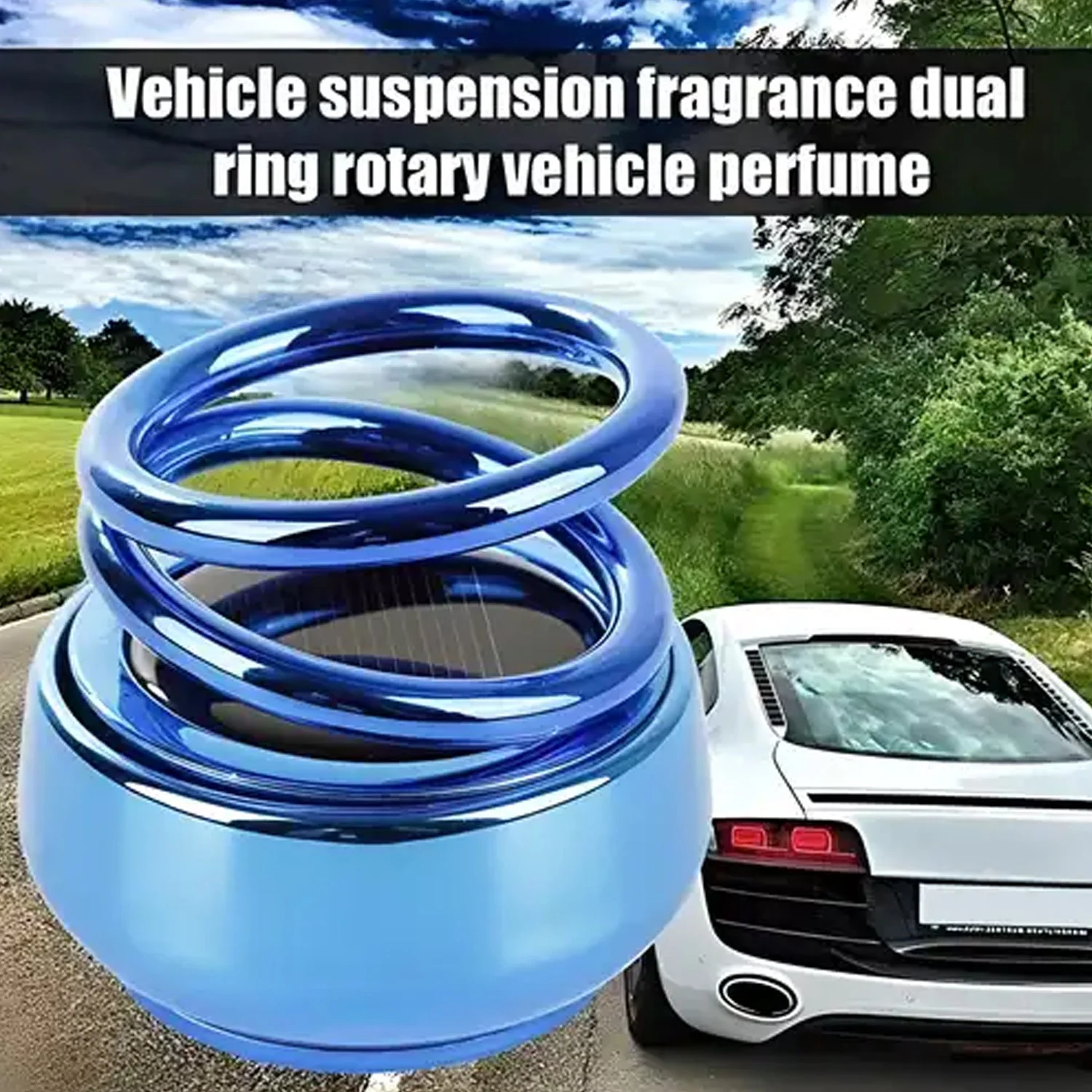 Solar Car Aroma Diffuser 360° Rotating Design, Air Freshener for Car, Home, Office - Image 10