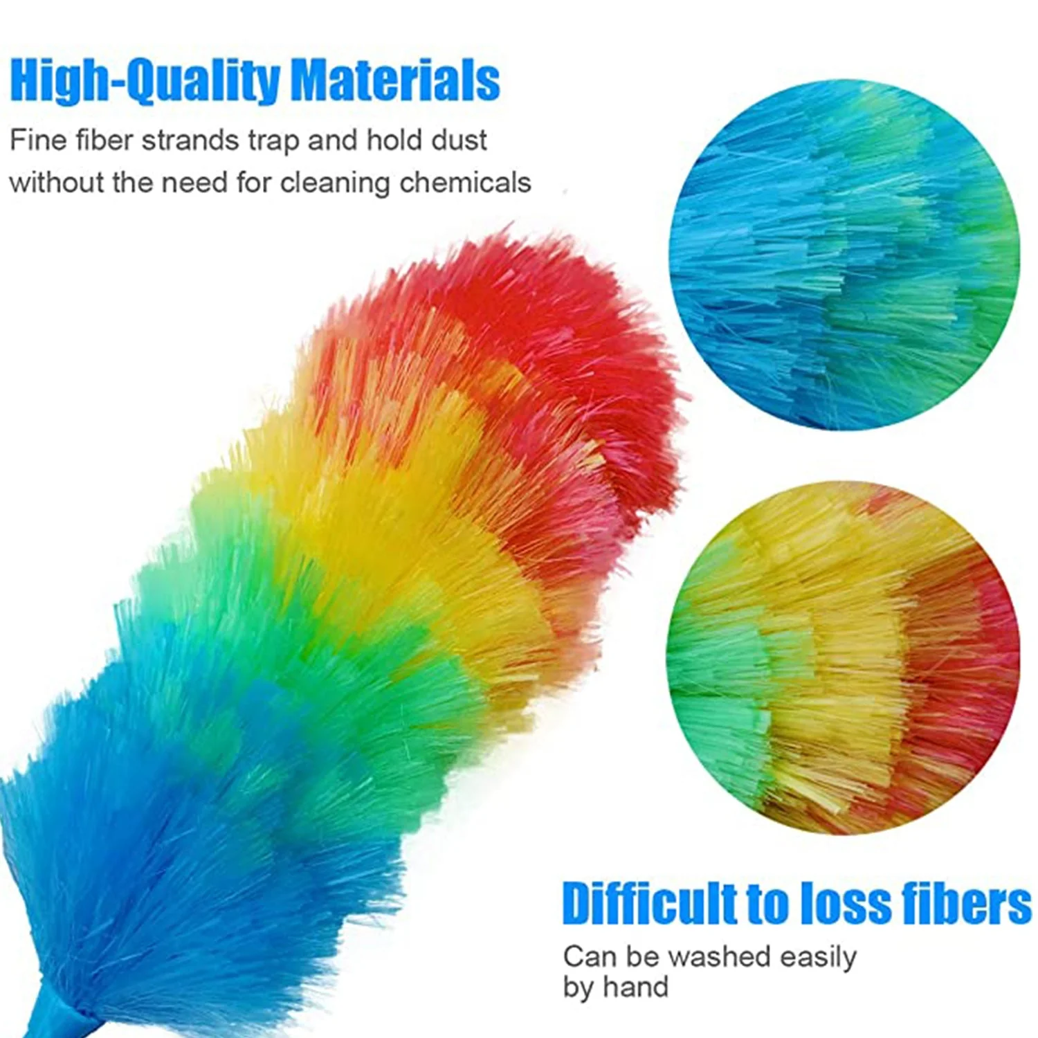 Colorful Feather Duster | Microfiber Duster Cleaning | Dusting Stick | Dusting Brush - Image 8