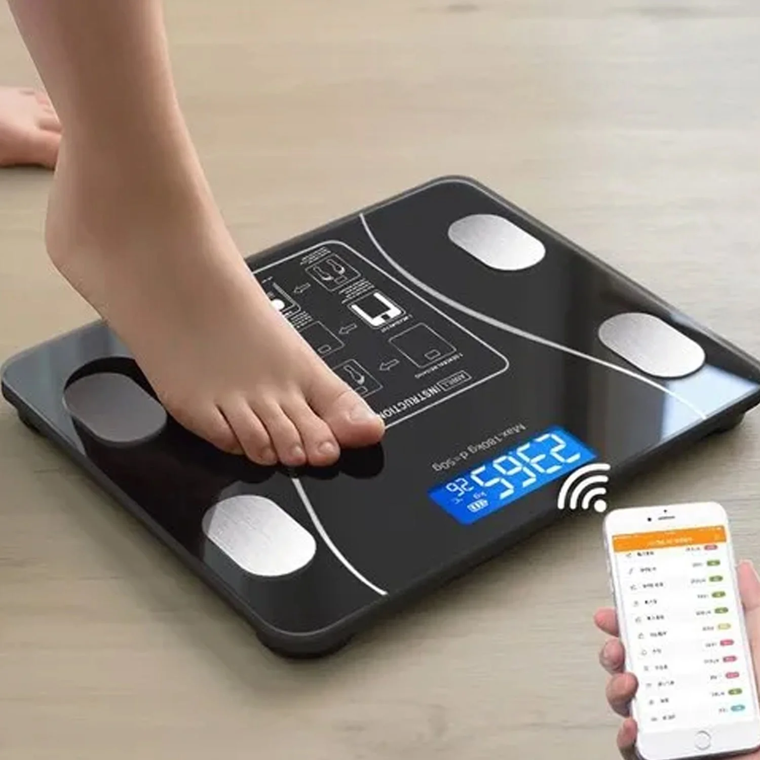 Bluetooth Digital Body Fat & Weight Scale with BMI Tracking for iOS & Android - Image 3