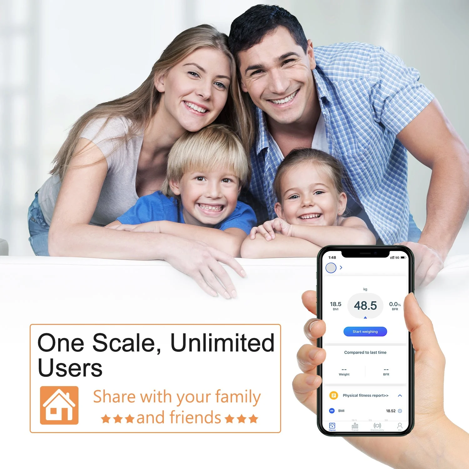 Bluetooth Digital Body Fat & Weight Scale with BMI Tracking for iOS & Android - Image 9