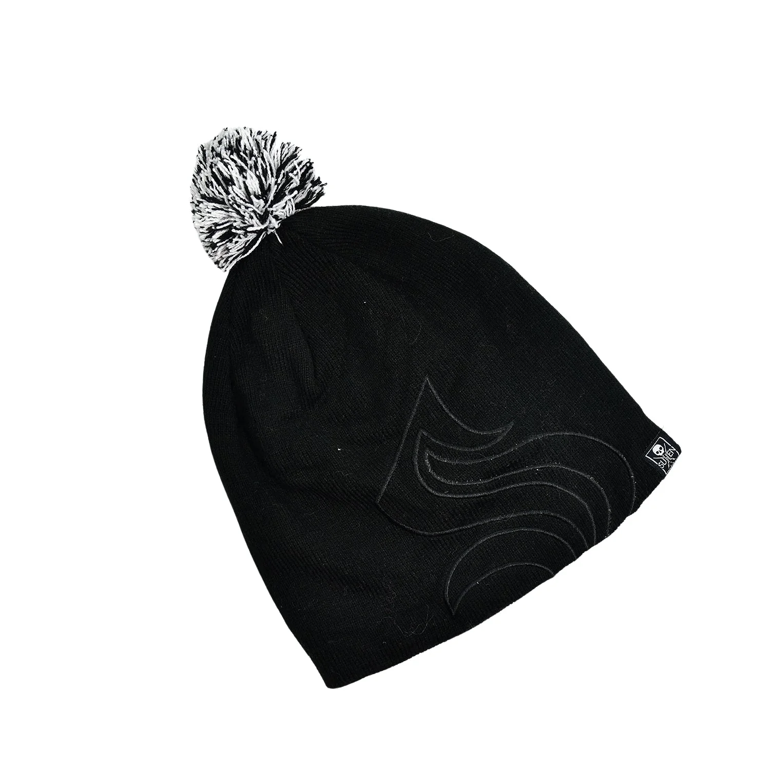 Men's and Women's Skull Slouchy Winter Woolen Knitted Black Inside Fur Beanie Cap. - Image 4