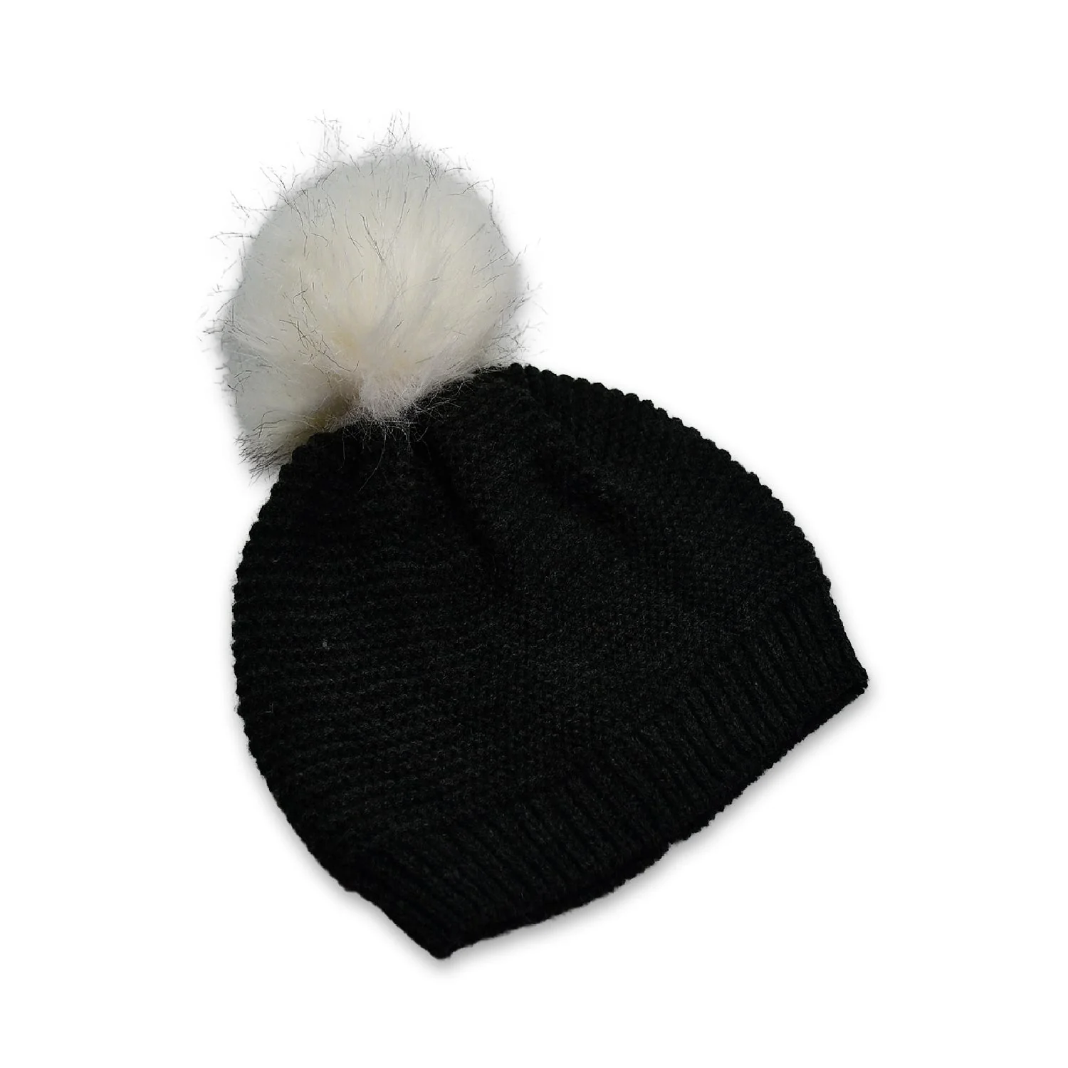 Men's and Women's Skull Slouchy Winter Woolen Knitted Black Inside Fur Beanie Cap - Image 4