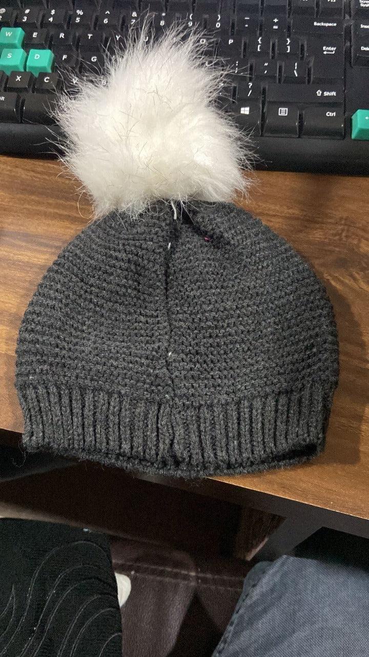 Men's and Women's Skull Slouchy Winter Woolen Knitted Black Inside Fur Beanie Cap - Image 6