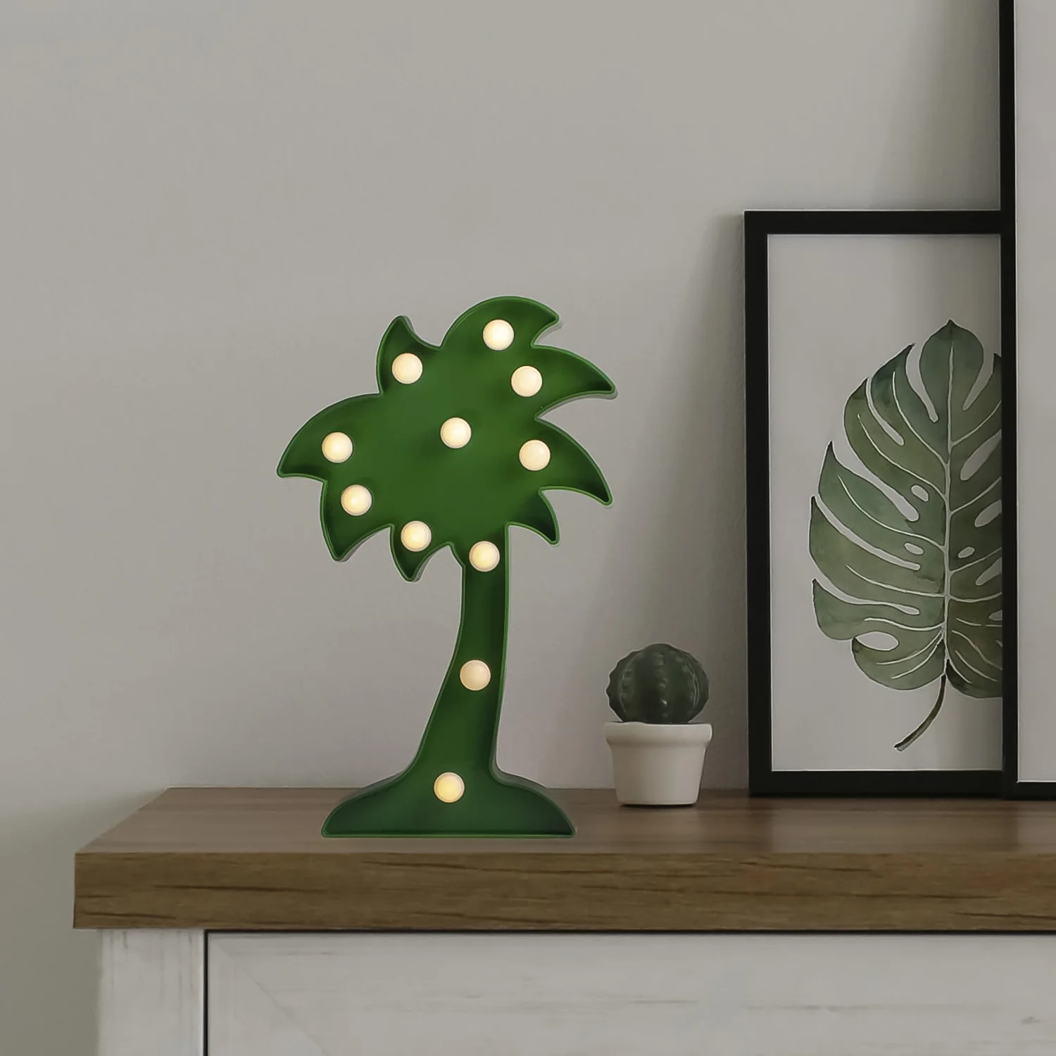 LED Night Light Coconut Tree Light Romantic Table Lamp (1 Pc / Battery Not Included) - Image 6