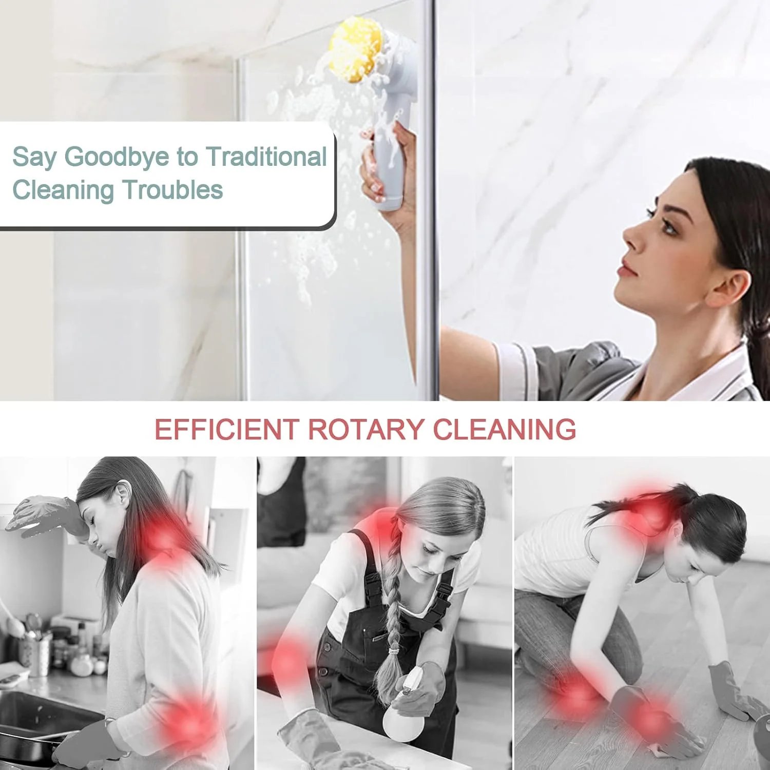 Multifunctional Cleaning Brush, Portable Electric Cleaning Brush (1 Pc) - Image 7