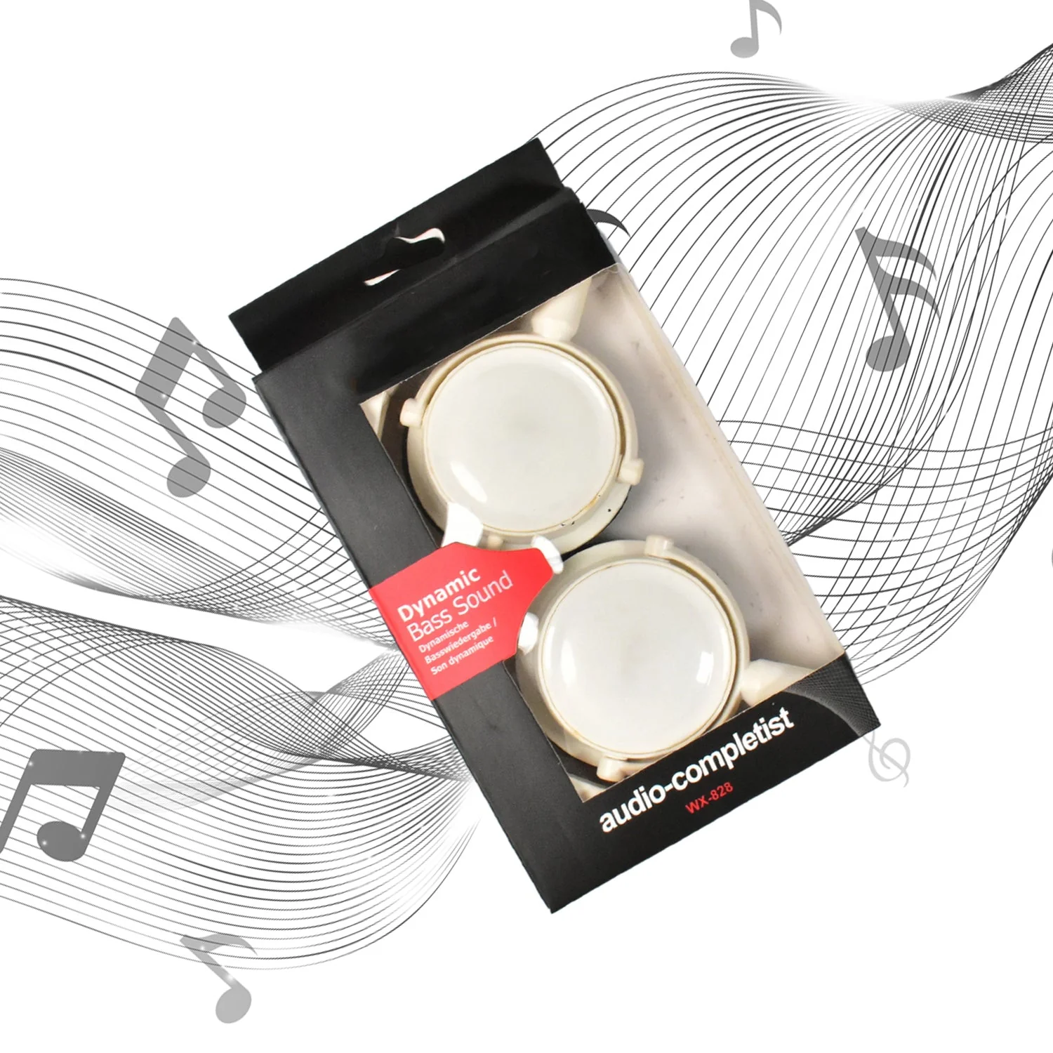 Foldable DJ Style Wired Headphones with Mic - Image 3