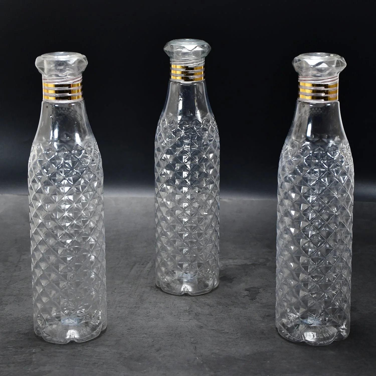 Water Bottle With Diamond Cut Used By Kids, Children's  ( 3 pcs ) - Image 3