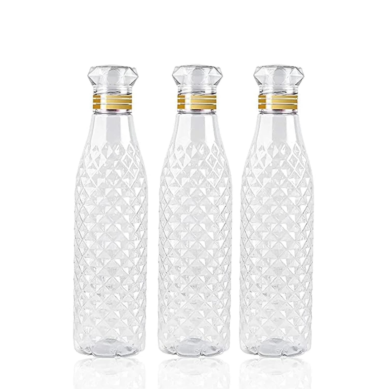 Water Bottle With Diamond Cut Used By Kids, Children's  ( 3 pcs ) - Image 4